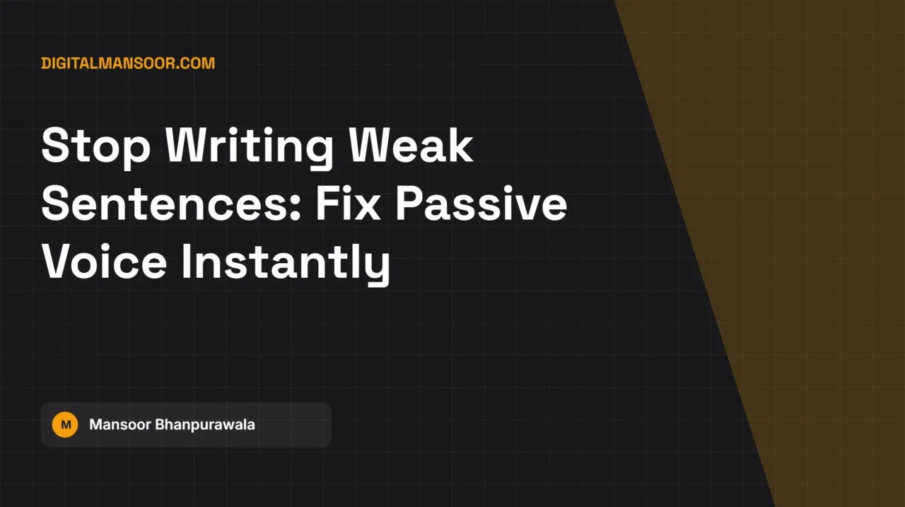 Active Passive Voice Generator