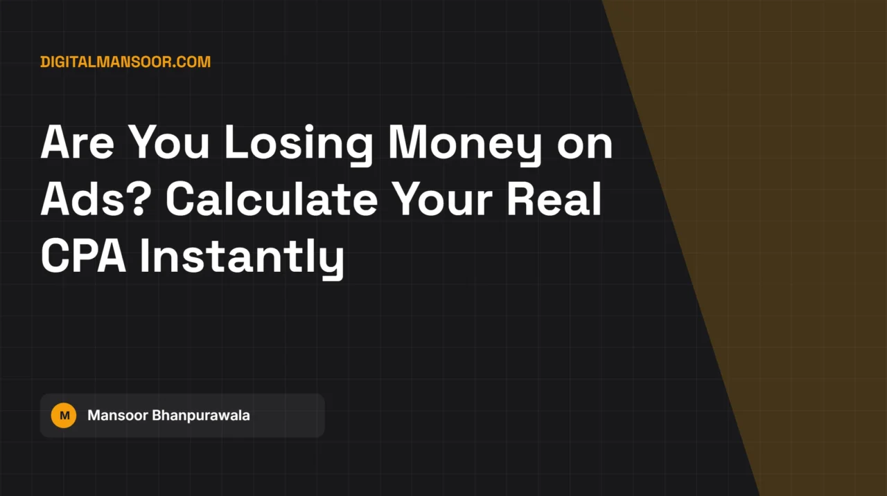 Cost Per Action (CPA) Calculator