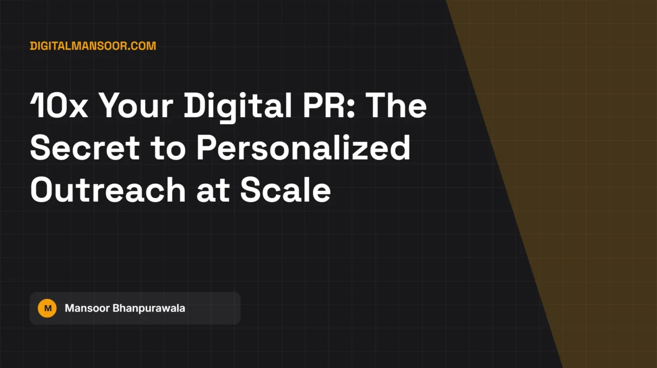 Digital PR & Link Building Outreach Personalizer