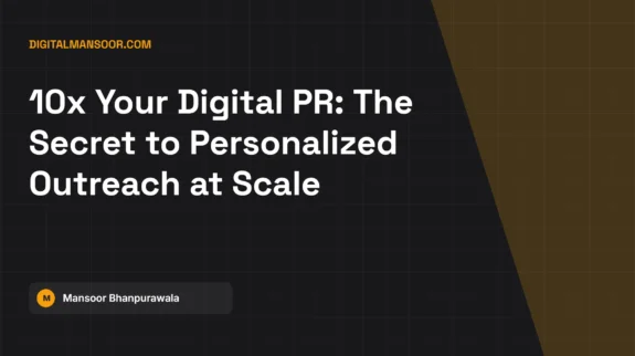 Digital PR & Link Building Outreach Personalizer