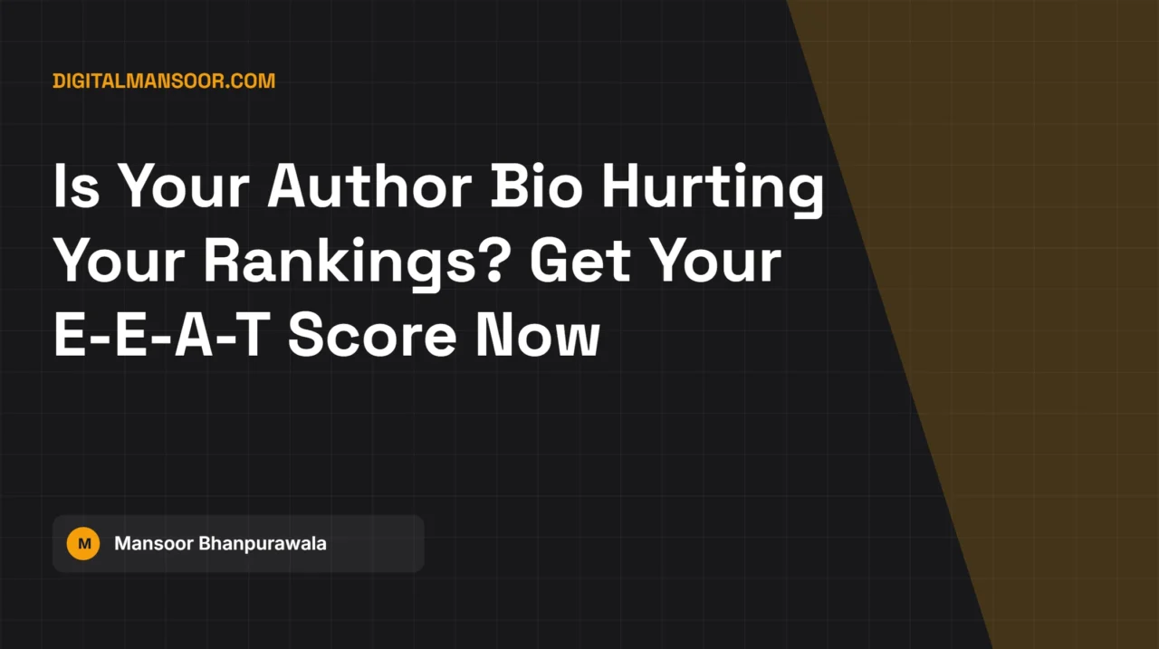 EEAT Author Bio Score Checker
