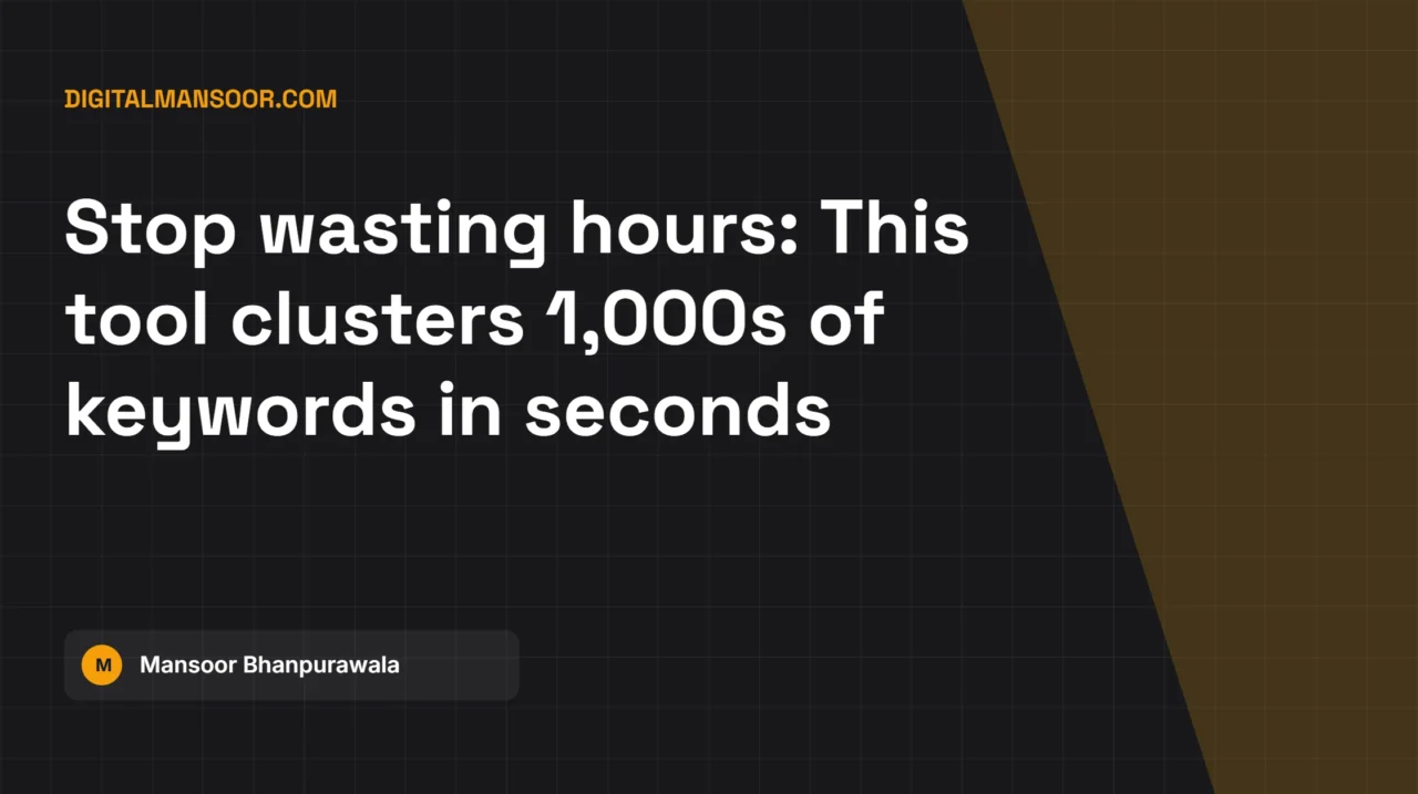 Keyword Clustering Tool