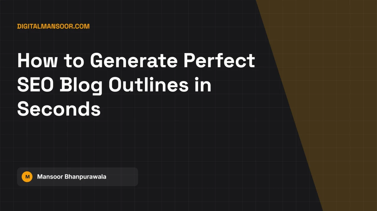 Page & Blog Outline Generator