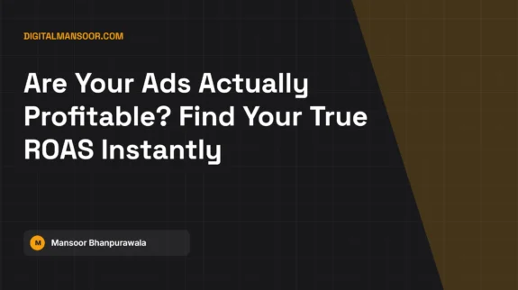 Return on Ad Spend (ROAS) Calculator