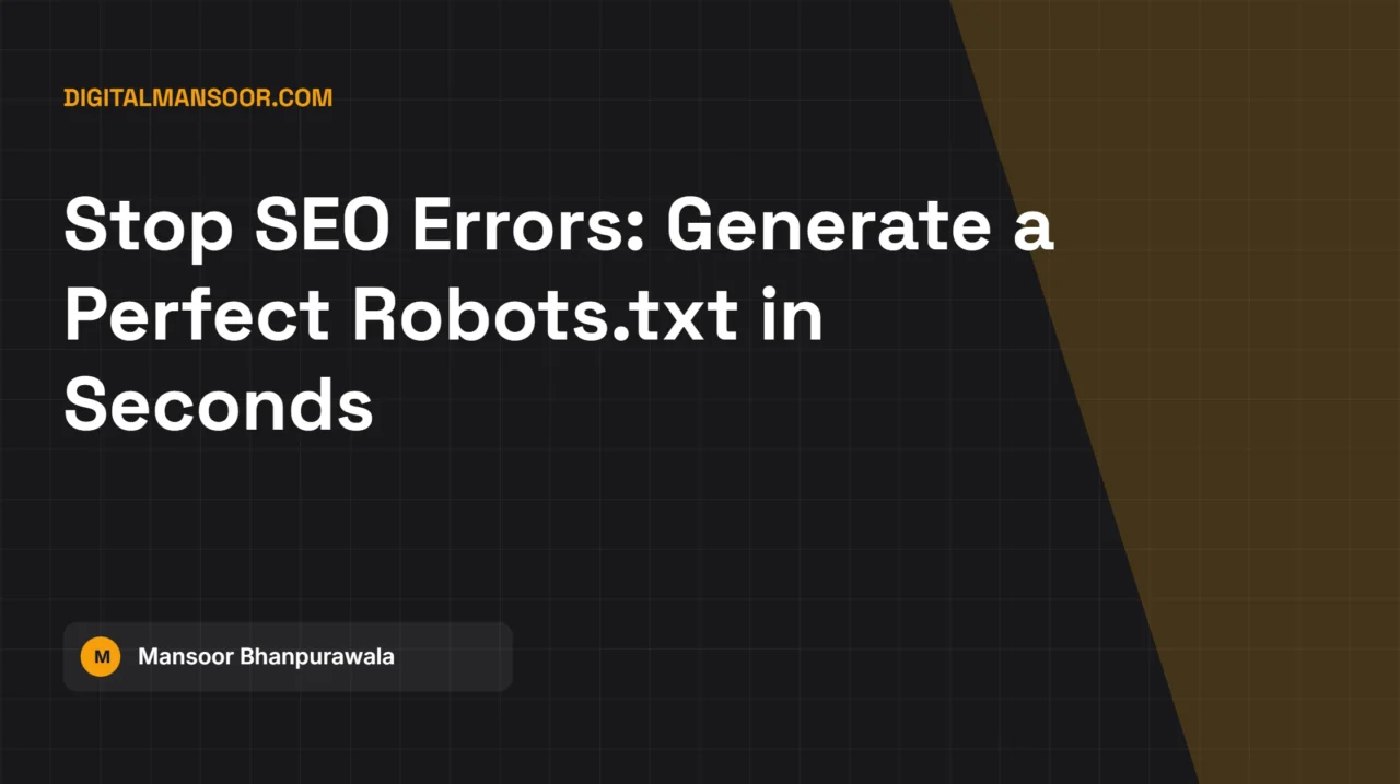 Robots.txt Generator