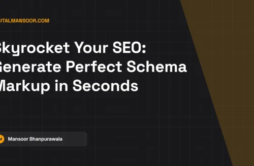 Schema Markup (Json-Ld) Generator