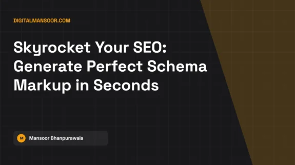 Schema Markup (JSON-LD) Generator
