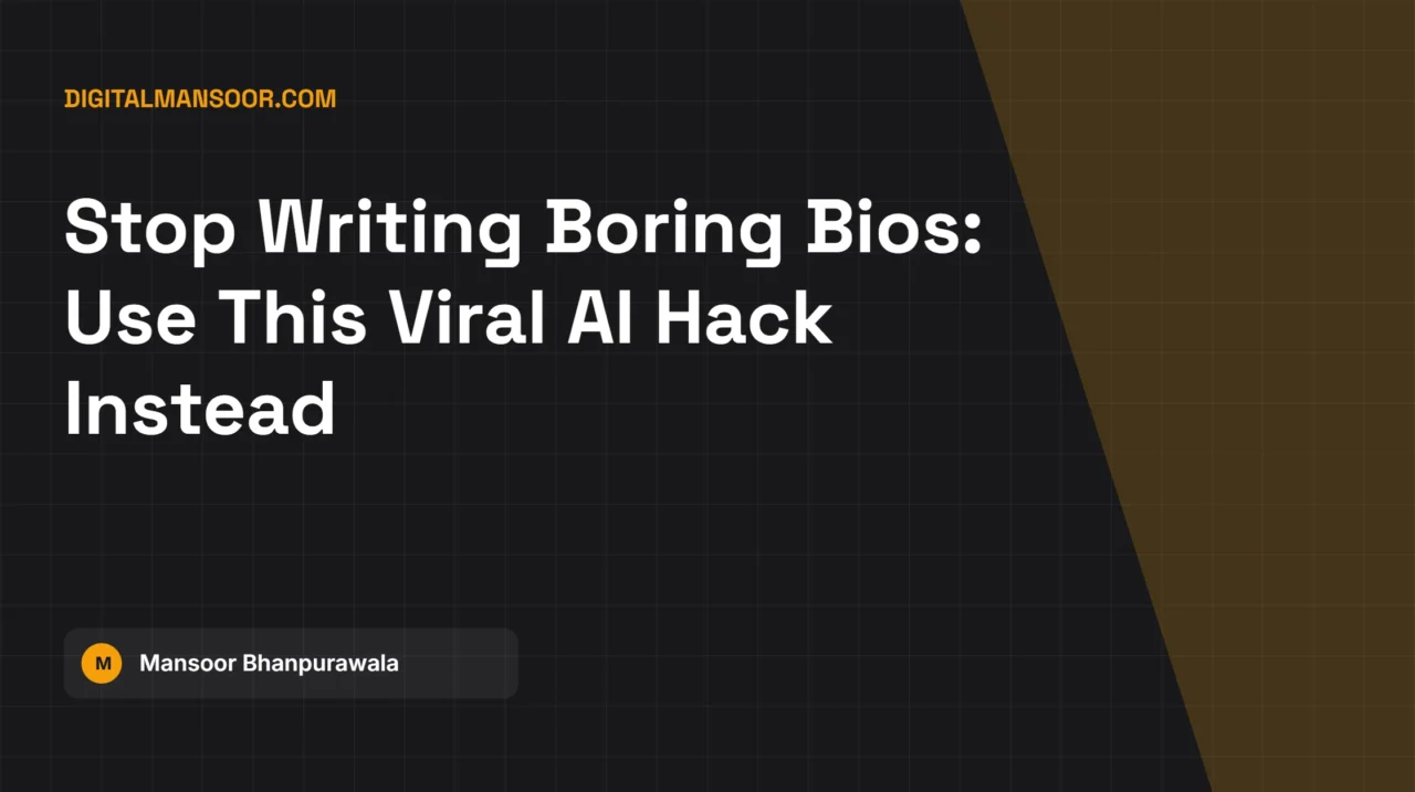 Social Media Bio Generator