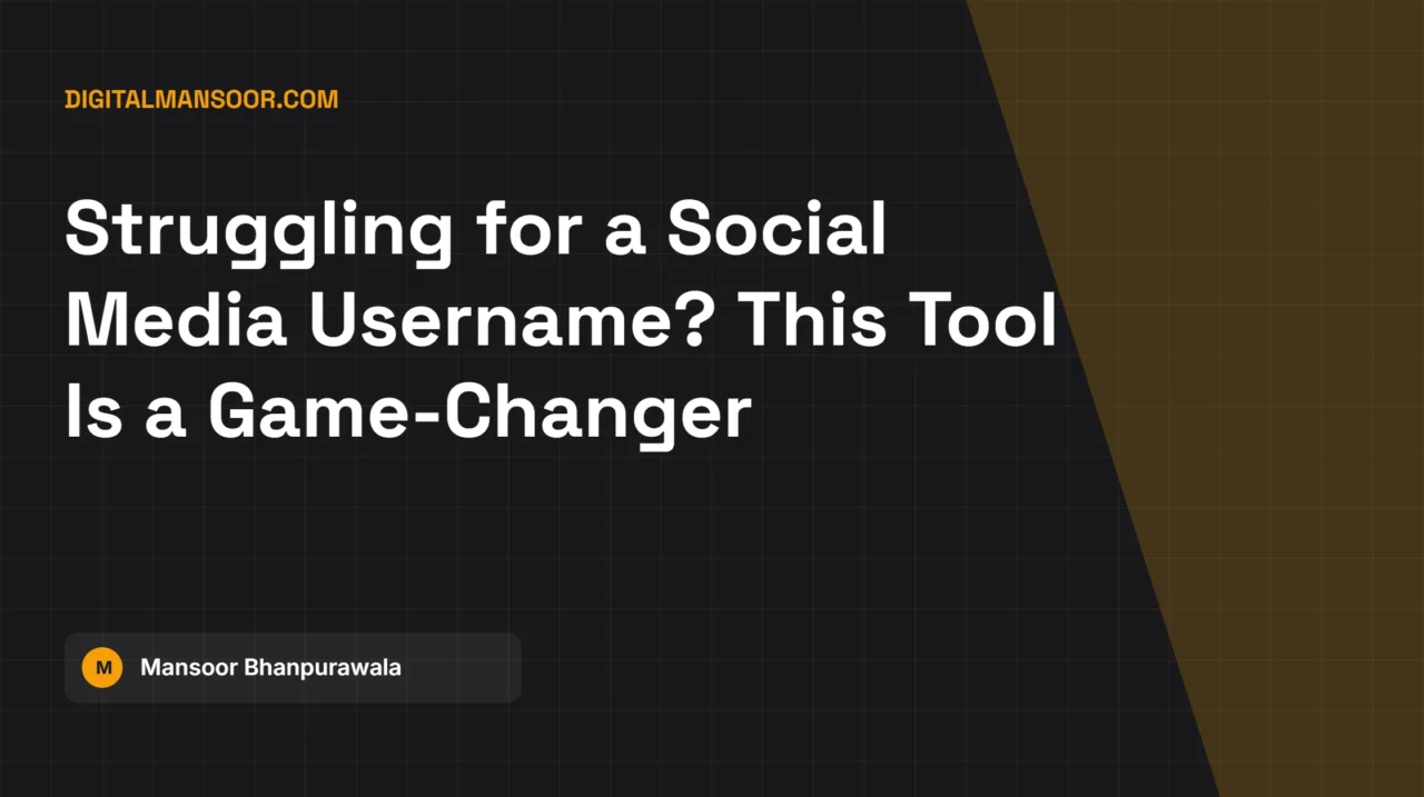 Social Media Username Generator