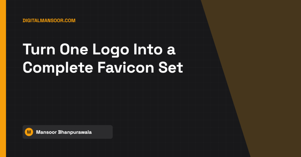 Favicon Generator - free tool by Digital Mansoor