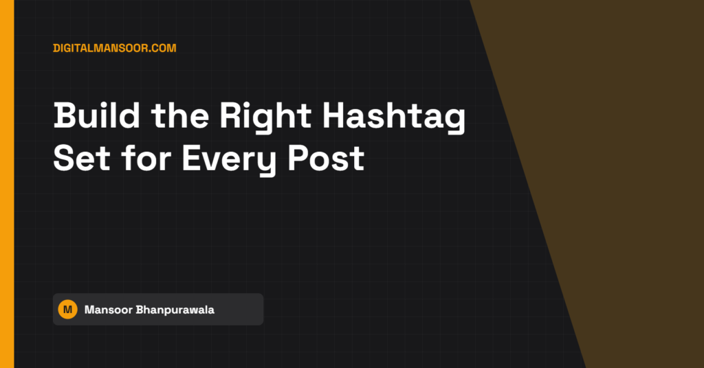 Hashtag Generator - free tool by Digital Mansoor